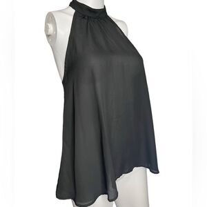 Valette High Neck Lace Blouse black Size XS